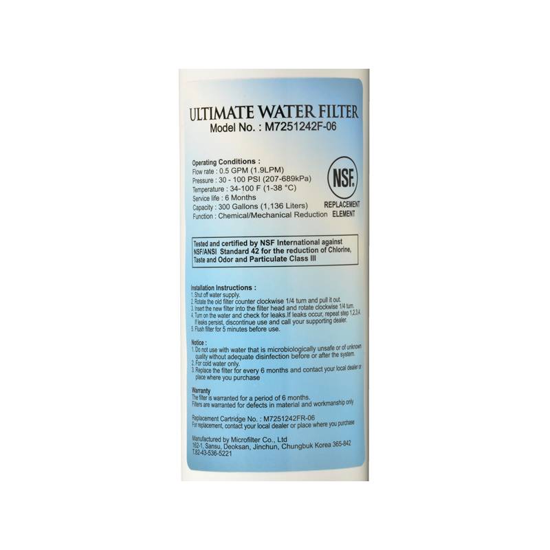 LG Ultimate M7251242F06 Filtro Frigorífico Compatible