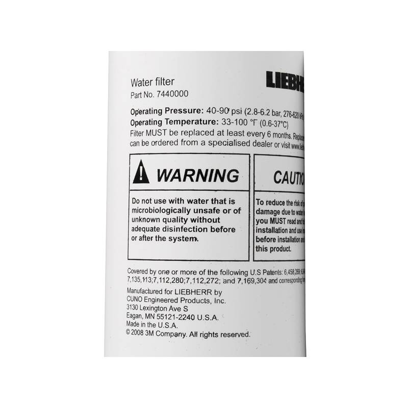 Liebherr 7440000 Original Fridge Water Filter