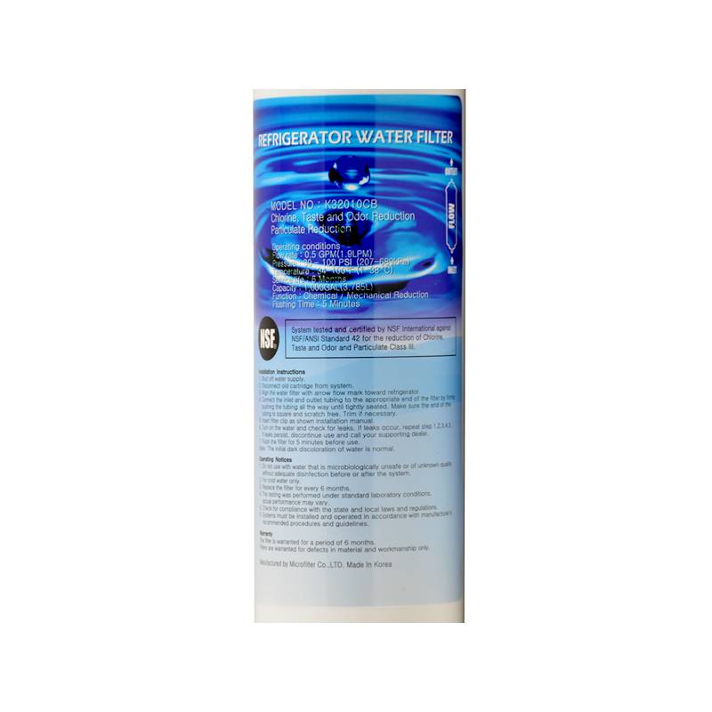 Universal K32010CB Compatible Fridge Water Filter